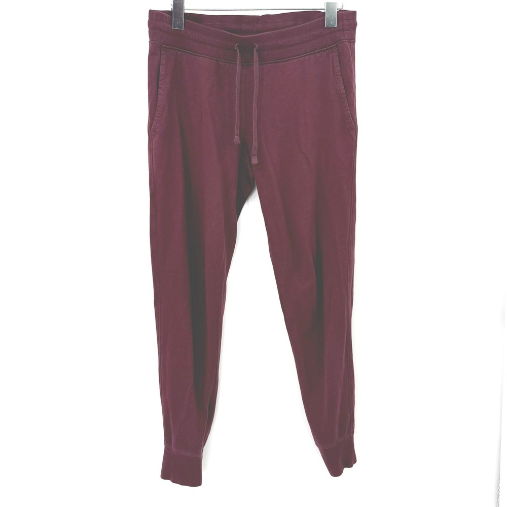 American Giant Joggers Women S Red Athleisure Lounge Sporty USA Active Comfy